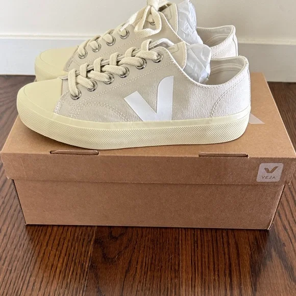 Veja Off-White Canvas Sneakers - Picture 4 of 6